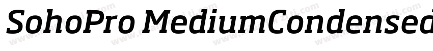 SohoPro MediumCondensed字体转换
